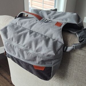 RuffWear Gray and Black Canvas Multiple Pocket Dog Carrying Harness